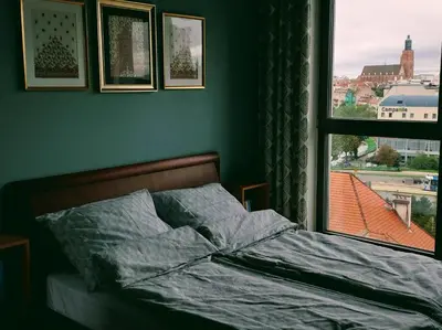 Plan piętra w obiekcie M z widokiem