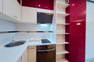 Kuchnia lub aneks kuchenny w obiekcie Apartament Rubinowy sauna Polanica Zdrój