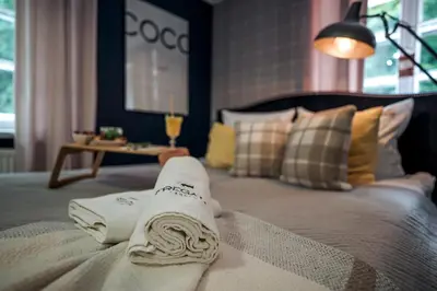 Łóżko lub łóżka w pokoju w obiekcie Fregata