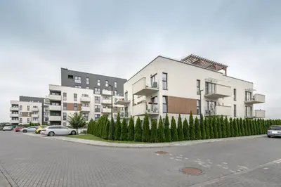 Budynek, w którym mieści się apartament