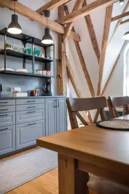 Kuchnia lub aneks kuchenny w obiekcie Apartament Ziemowita