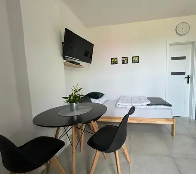 Telewizja i/lub zestaw kina domowego w obiekcie Mini Apartament Pod 13