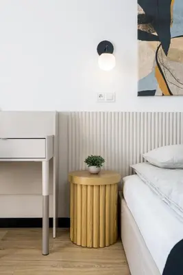Łóżko lub łóżka w pokoju w obiekcie Kairos Apartments - Loft - darmowy parking, ścisłe centrum
