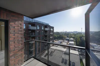 Balkon lub taras w obiekcie Wrocław 1-Bedroom Apartment with Parking & Balcony by Noclegi Renters