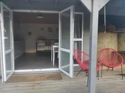 Balkon lub taras w obiekcie Ranczo Neverlandia