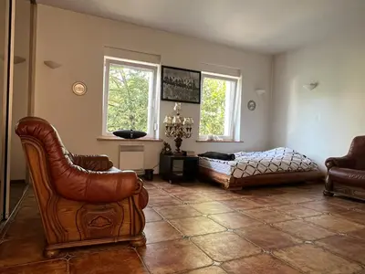 Część wypoczynkowa w obiekcie Apartament Zloty Pociag