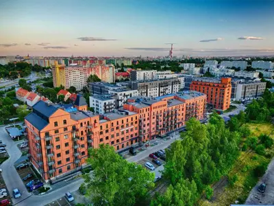 Widok na miasto Wrocław z tego apartamentu