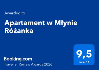 Certyfikat, podpis lub inny dokument wystawiony w obiekcie Apartament w Młynie Różanka