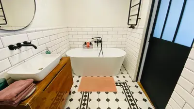 Łazienka w obiekcie Apartament w Młynie Różanka
