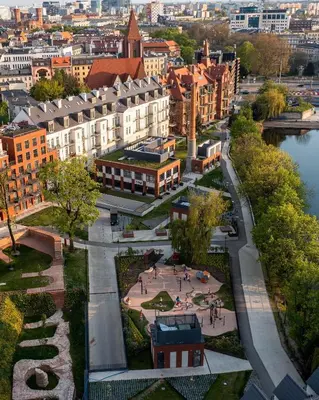 Widok na miasto Wrocław z tego apartamentu