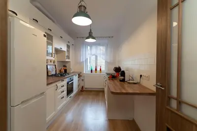 Kuchnia lub aneks kuchenny w obiekcie Apartament przy Czarnej Bramie