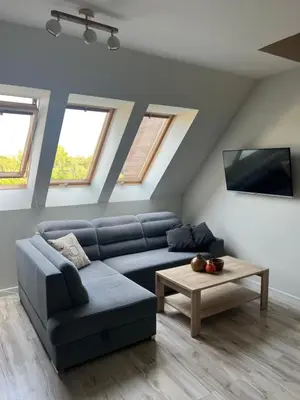Telewizja i/lub zestaw kina domowego w obiekcie Apartament Bianco