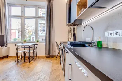 Kuchnia lub aneks kuchenny w obiekcie RentPlanet - Lokum Vena