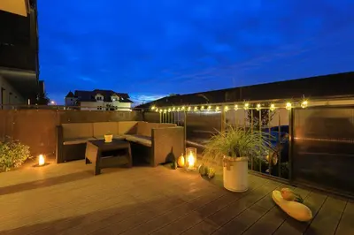 Balkon lub taras w obiekcie LOFT APARTAMENT II NAMYSŁÓW