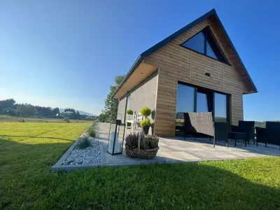 Ogród w obiekcie sKLONowane domki pod Czarną Górą
