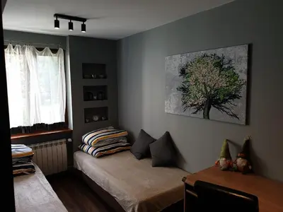 Część wypoczynkowa w obiekcie Przestronny apartament dla 9 osób - 4 sypialnie, PARKING