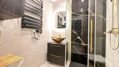 Łazienka w obiekcie Apartament Złoty w Opolu