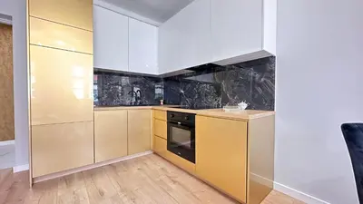 Kuchnia lub aneks kuchenny w obiekcie Apartament Złoty w Opolu