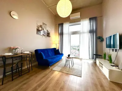 Telewizja i/lub zestaw kina domowego w obiekcie Zarembowicza Apt 52 - Self Check-In 20h - Lift
