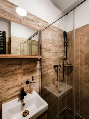 Łazienka w obiekcie Sztuka Smaku - Restauracja i Hotelik