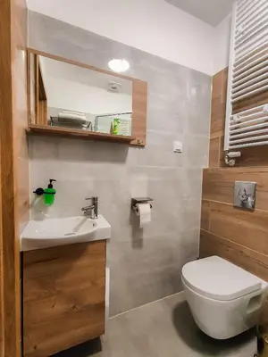 Łazienka w obiekcie Sztuka Smaku - Restauracja i Hotelik