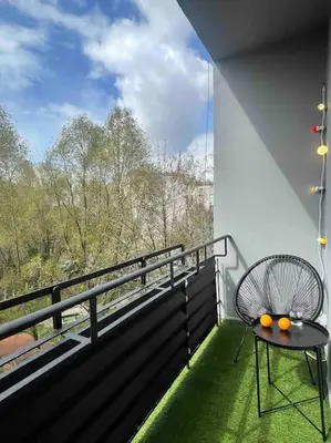 Balkon lub taras w obiekcie Studio Piłsudski