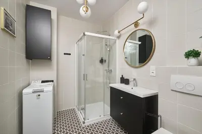 Łazienka w obiekcie Ogrody Pieniawskie Apartament Paryski