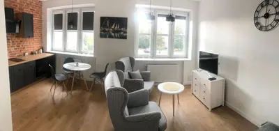 Część wypoczynkowa w obiekcie Apartament BROWARNY II