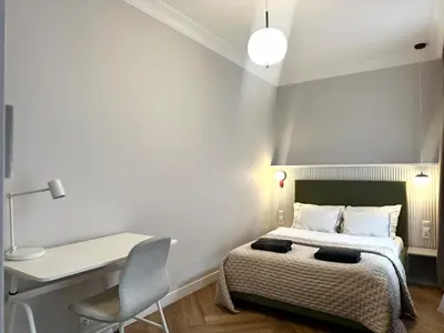 Łóżko lub łóżka w pokoju w obiekcie Odrzańska 17B Apartment - Self Check-In 20h