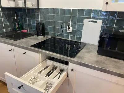 Kuchnia lub aneks kuchenny w obiekcie Tabago Studio 13 K-K Wierzbowa