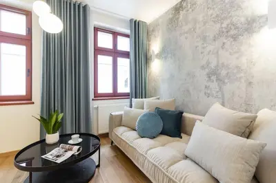 Część wypoczynkowa w obiekcie Stylowy apartament nad Odrą