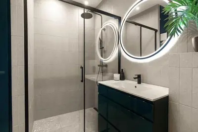 Łazienka w obiekcie Stylowy apartament nad Odrą