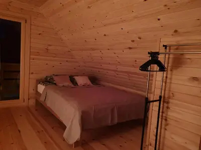 Łóżko lub łóżka w pokoju w obiekcie BAJKA-Domek na wsi