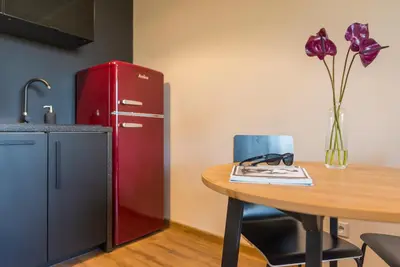 Kuchnia lub aneks kuchenny w obiekcie Apartament Klimatyczny, Parkowa Polana MyWeek