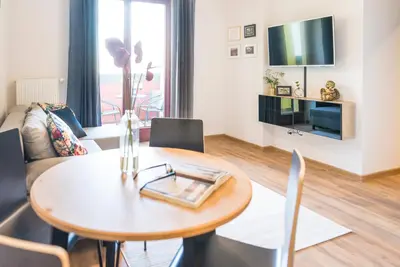Telewizja i/lub zestaw kina domowego w obiekcie Apartament Klimatyczny, Parkowa Polana MyWeek