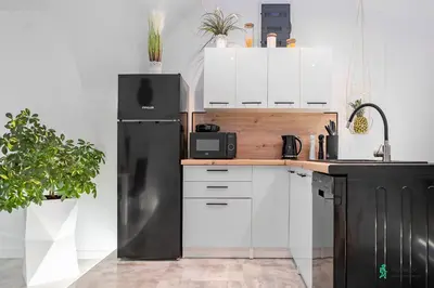 Kuchnia lub aneks kuchenny w obiekcie Apartament Pod Ratuszem II