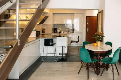 Kuchnia lub aneks kuchenny w obiekcie Apartament Panoramiczny