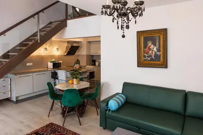 Kuchnia lub aneks kuchenny w obiekcie Apartament Panoramiczny
