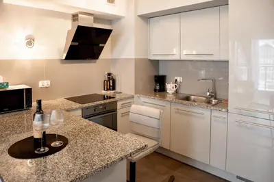 Kuchnia lub aneks kuchenny w obiekcie Apartament Panoramiczny