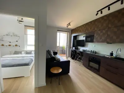 Kuchnia lub aneks kuchenny w obiekcie Apartament Flow
