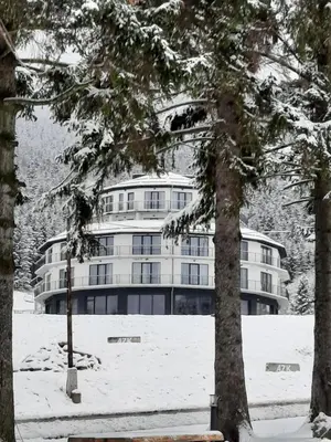 Obiekt Apartament Bellavue w Czarnej Perle zimą
