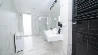 Łazienka w obiekcie Apartament Bellavue w Czarnej Perle