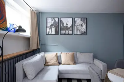 Część wypoczynkowa w obiekcie Rynek Wrocław Comfort Apartment by BookingHost