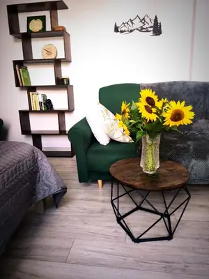 Część wypoczynkowa w obiekcie Apartament w Złotym Stoku Przystanek Las