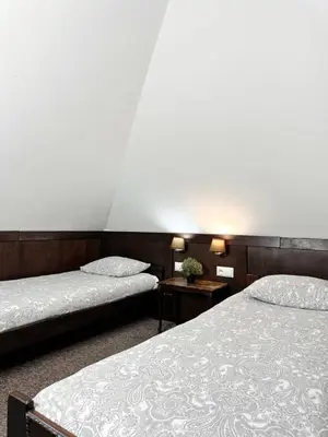 Łóżko lub łóżka w pokoju w obiekcie Pensjonat Gogol.s