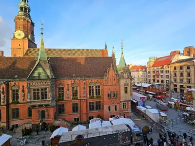 Widok na miasto Wrocław z tego apartamentu