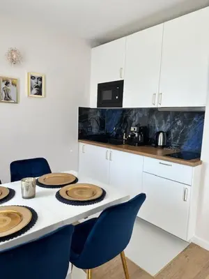 Kuchnia lub aneks kuchenny w obiekcie Apartamenty na Długiej