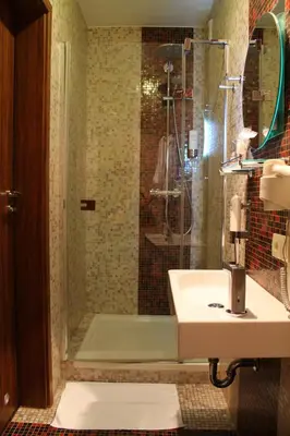Łazienka w obiekcie Hotel Linder