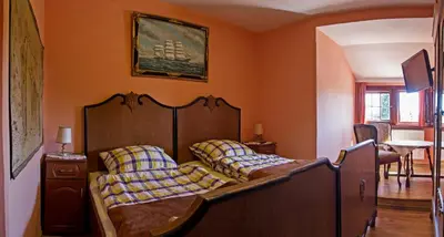 Łóżko lub łóżka w pokoju w obiekcie Villa Bergera