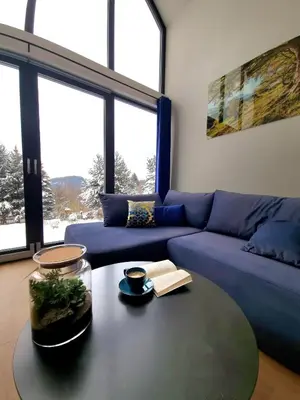 Część wypoczynkowa w obiekcie Green House Jugów